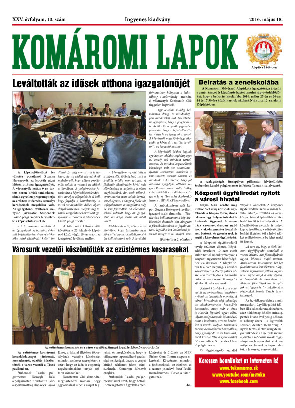 Komáromi Lapok 10/2016