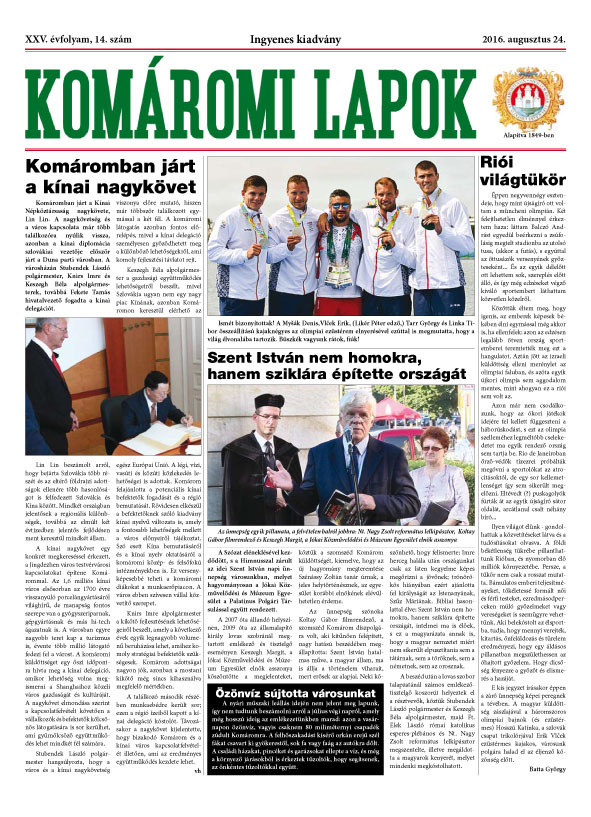 Komáromi Lapok 14/2016