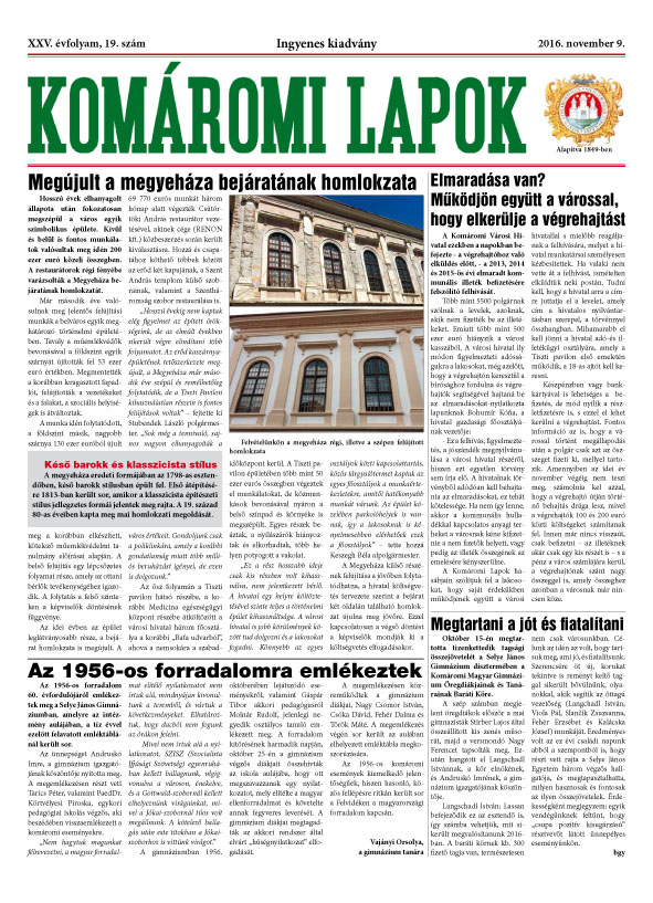 Komáromi Lapok 19/2016