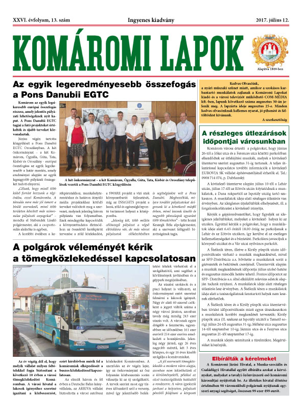 Komáromi Lapok 13/2017