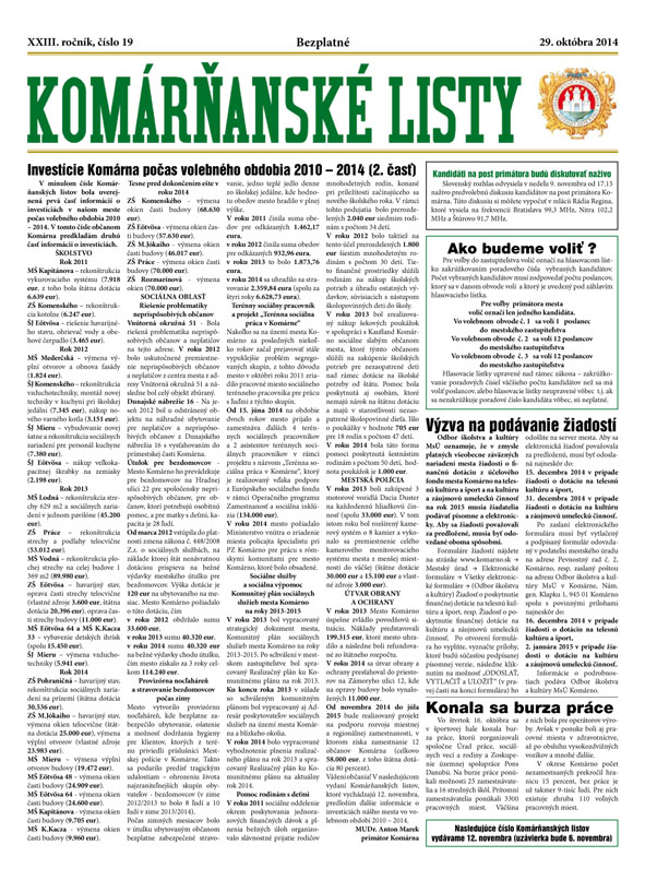 Komárňanské listy 19/2014