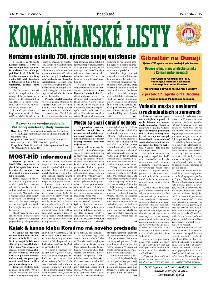 Komárňanské listy 05/5015