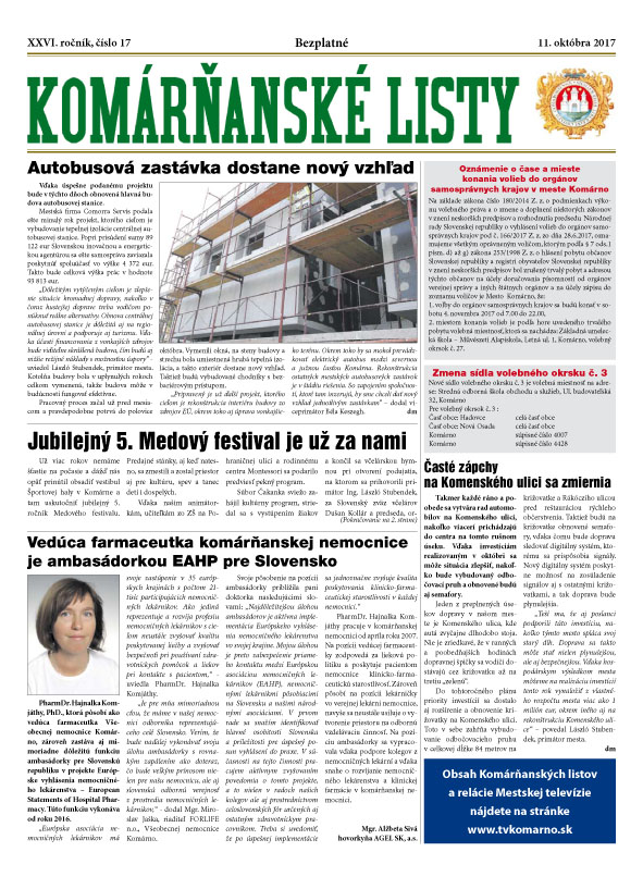 Komárňanské listy 17/2017