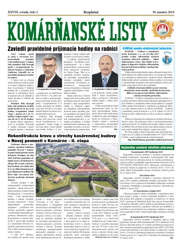Komárňanské listy 02/2019