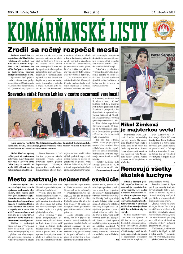 Komárňanské listy 03/2019
