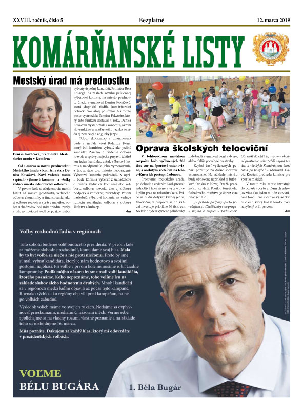 Komárňanské listy 05/2019