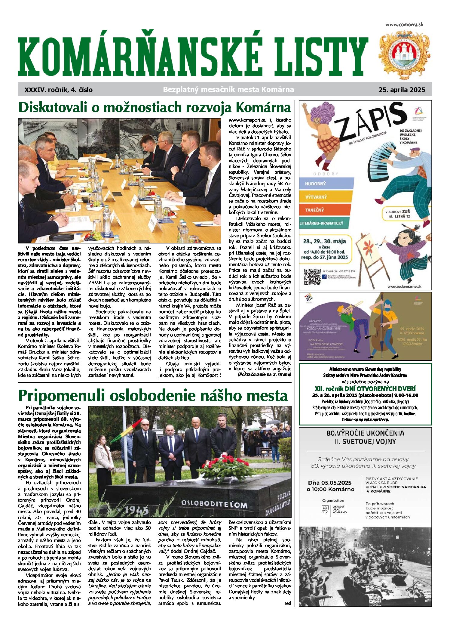Komárňanské listy 04/2025