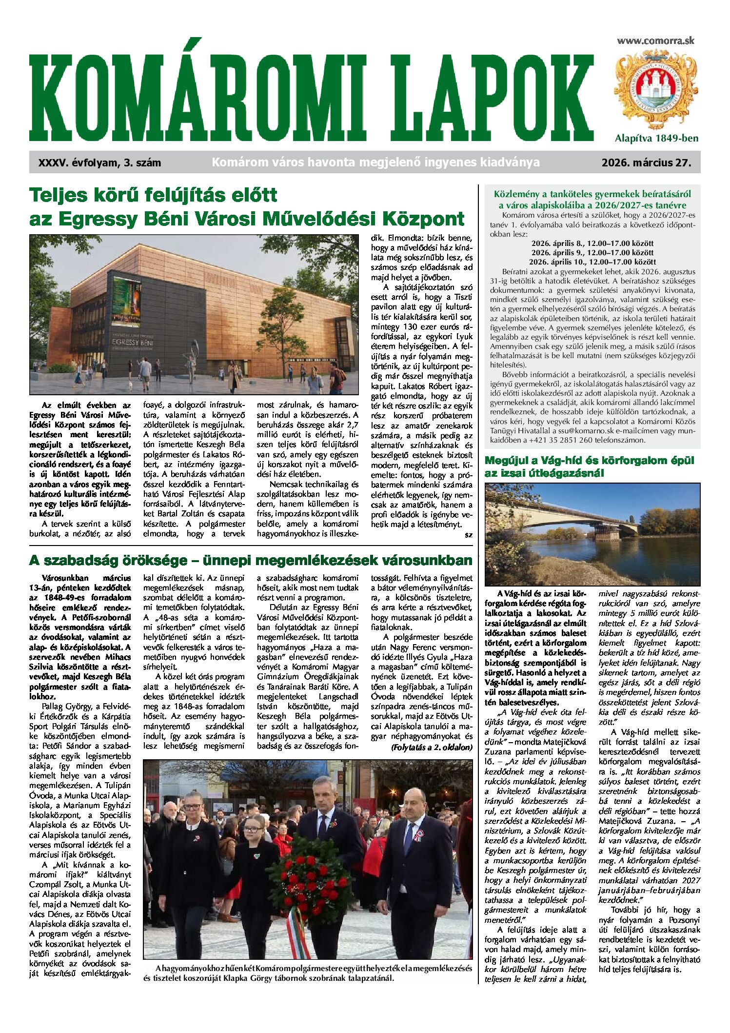 Komáromi Lapok 03/2026